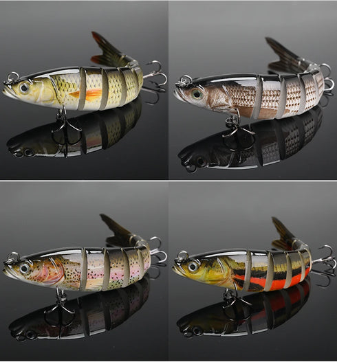 10/14cm Sinking Wobblers Fishing Lures Jointed Crankbait Swimbait 8 Segment Hard Artificial Bait For Fishing Tackle Lure